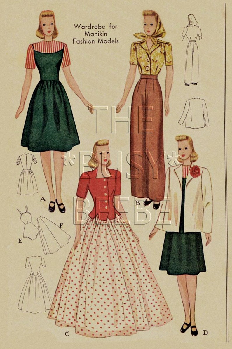   Latexture Mannequin Manikin Pattern #1058 Dress, Coat & Undergarments